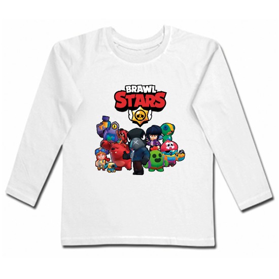 Camiseta BRAWL STARS & LEON  Ropa Bebés en Mis Diablillos